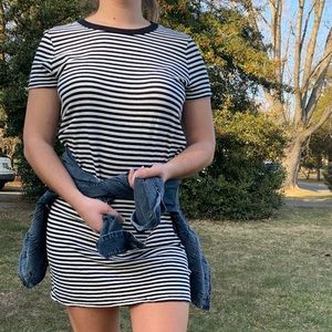 Striped T-shirt Dress
